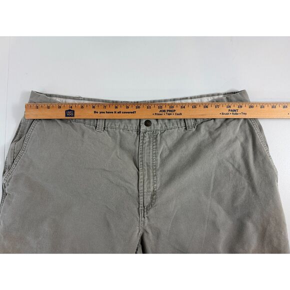 Columbia Men's Gray Cotton Canvas Utility Workwear Hiking Pants Size 40 x 30 - Picture 6 of 11